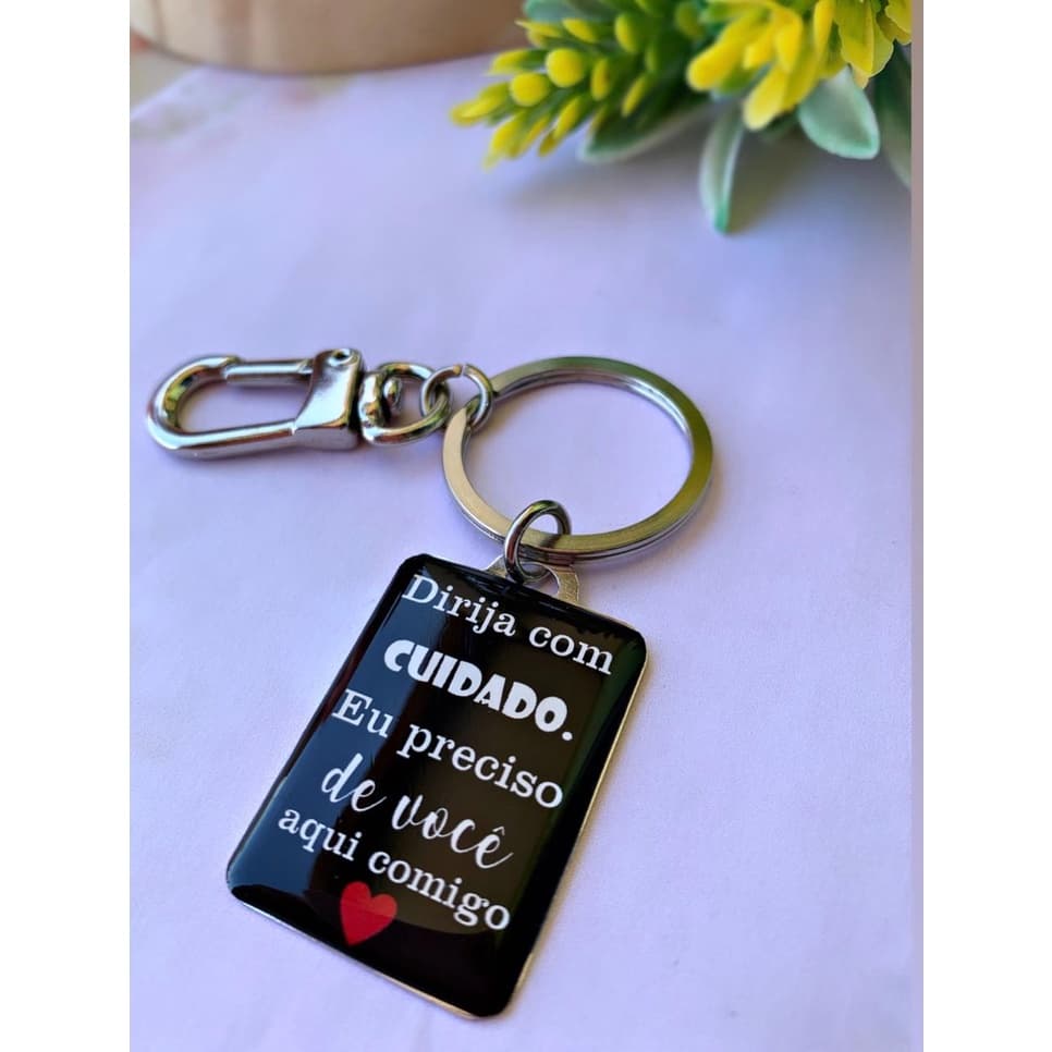 Chaveiro Dirija com Cuidado Chaveiro Pilote com Cuidado