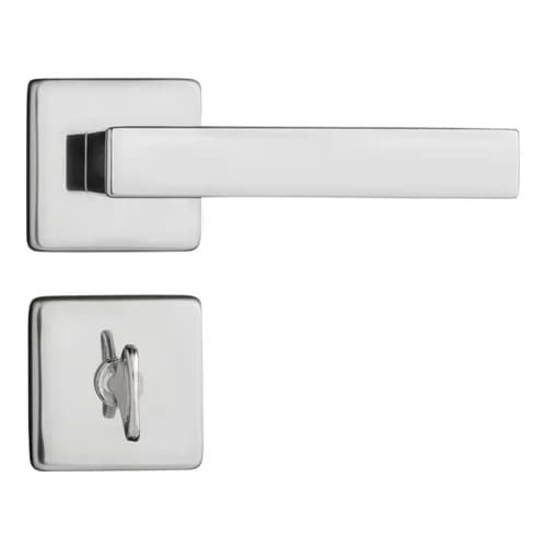 Fechadura Porta Banheiro WC Broca 40mm Roseta Quadrada CR Pado