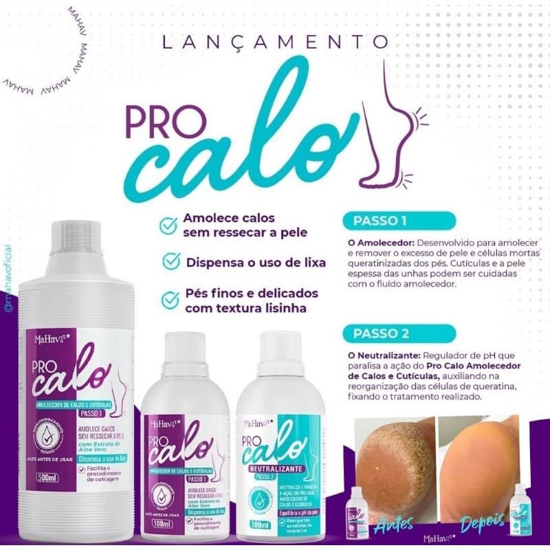 Kit Pro Calo Amolecedor de Calos e Cutículas