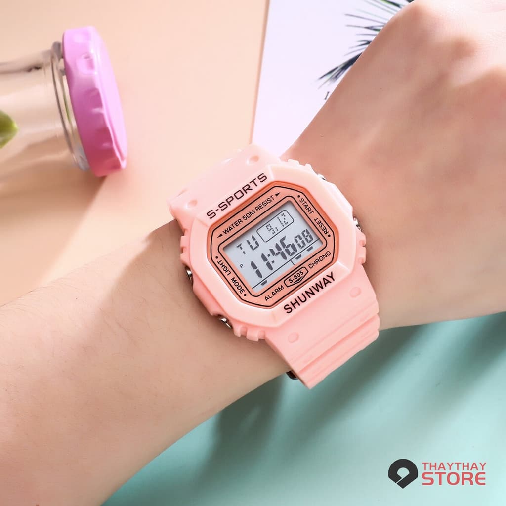 Relógio Relogios Feminino silicone luxo digital esportivas Prova Da água 2021 S-605