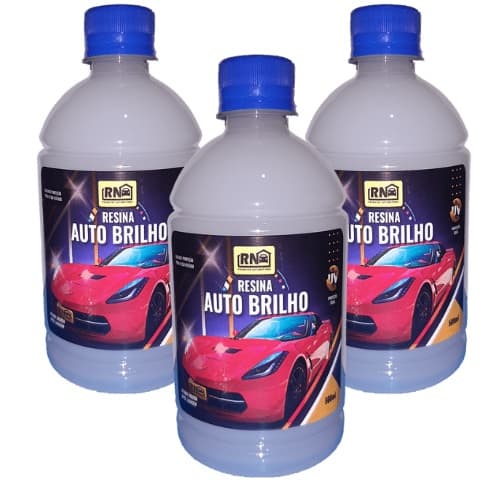 Kit 3 Cera Liquida Proteção Pintura Automotiva Efeito Lava Rapido 500ml