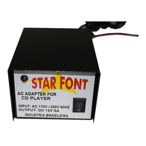 Fonte Transformador Radio Cd Dvd Som De Carro 12v 5a