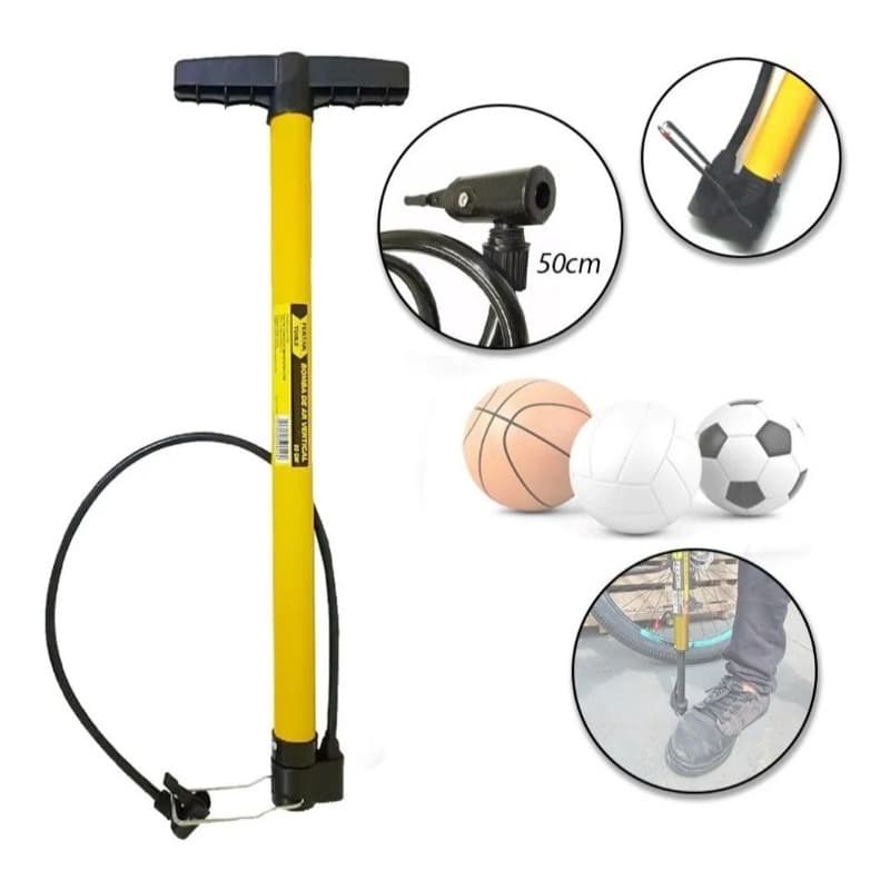 Bomba De Encher Pneu Bike Bicicleta Moto Carro Trihas Camping