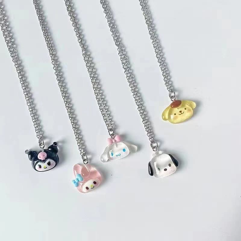 Colar De Casal De Anime Fofo Flash Novo Par Para Namorado Kulome Pingente Acessórios Corrente Fêmea