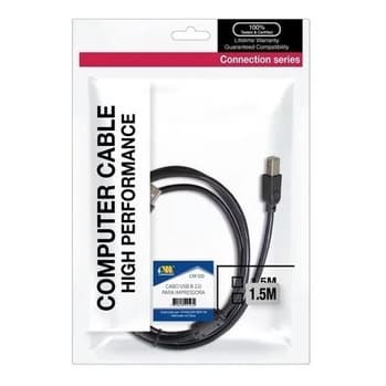 Cabo Usb Para Impressora Scanner Com Filtro 1,5 metros.