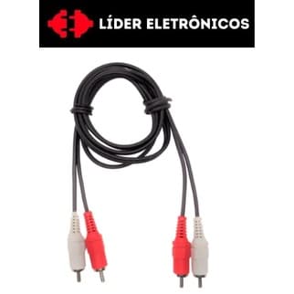 Cabo RCA 2x2 Áudio Vermelho/Branco COM 1,5M