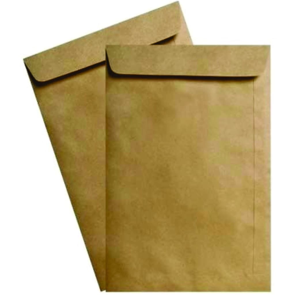 50 Envelope A4 Kraft Pardo Natural 22,9x32,4  80gr .