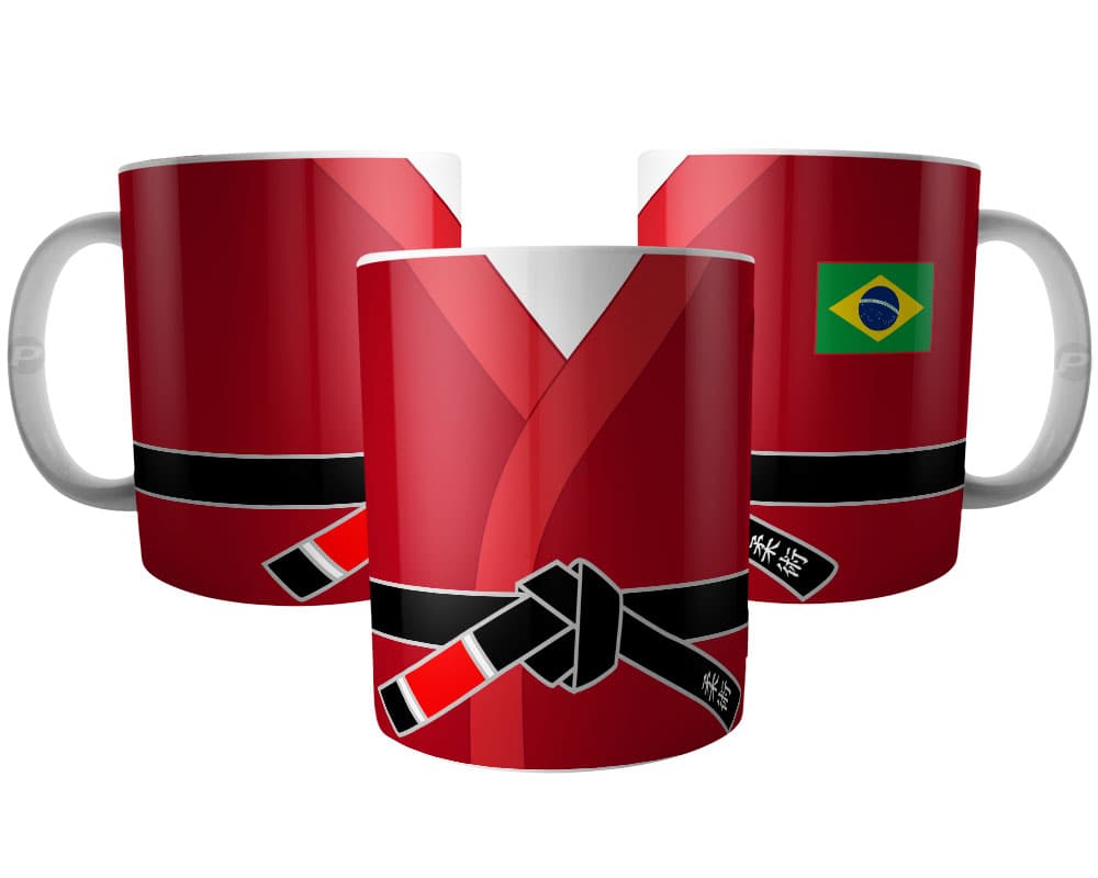Caneca Jiu Jitsu - Kimono Vermelho