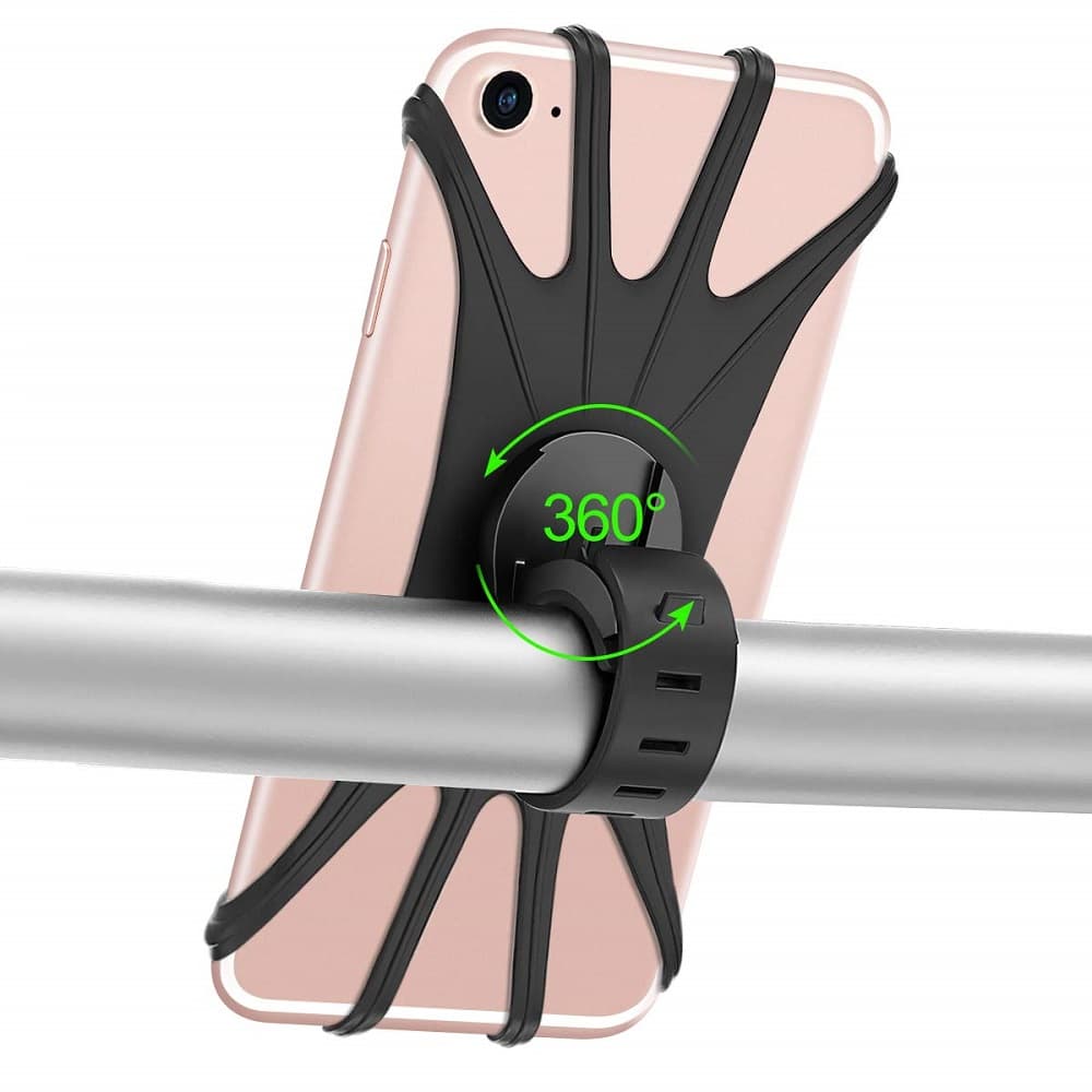 Suporte De Telefone Móvel Para Bicicleta , Giratório De 360 Graus De 4-6 Polegadas , Fácil Instalação , Desmontagem Guia