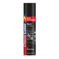 Spray Alta Temperatura Preto Fosco Chemicolor 350ml