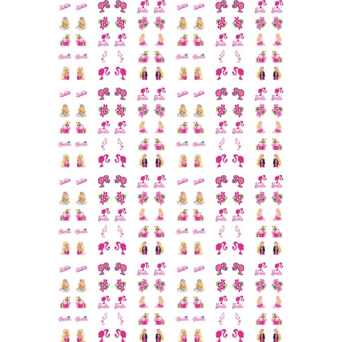 10 Cartelas de Adesivos de Unhas Barbie  Personagens BA-02