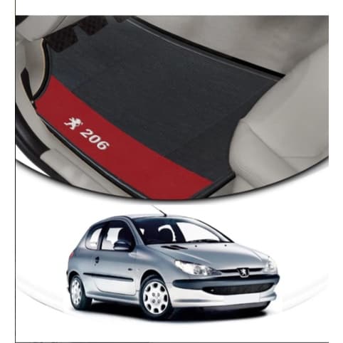 Jogo Kit 4 Tapetes De Carro Peugeot 206 - Personalizado Luxo