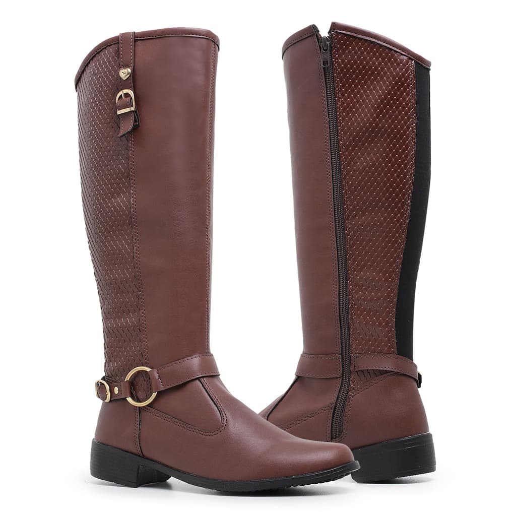 Bota Montaria Feminina Cano Alto 11080 – Confortável e Elegante