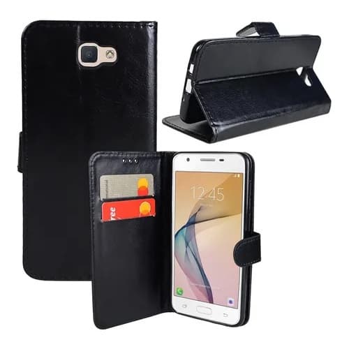 Capa Capinha Carteira + Película Vidro Galaxy J7 Prime G611