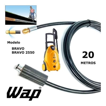 Mangueira Para Desentupir Esgoto 20 Metros Wap Bravo