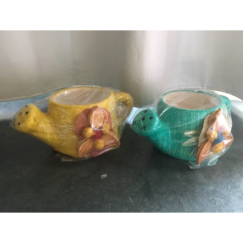 💦 Cachepot Regador decorado com sementes / Cachepô regador / regador de jardim pequeno / vasinho mini regador / vaso decorativo para decoração de varanda jardim quintal cozinha sala quarto planta flores