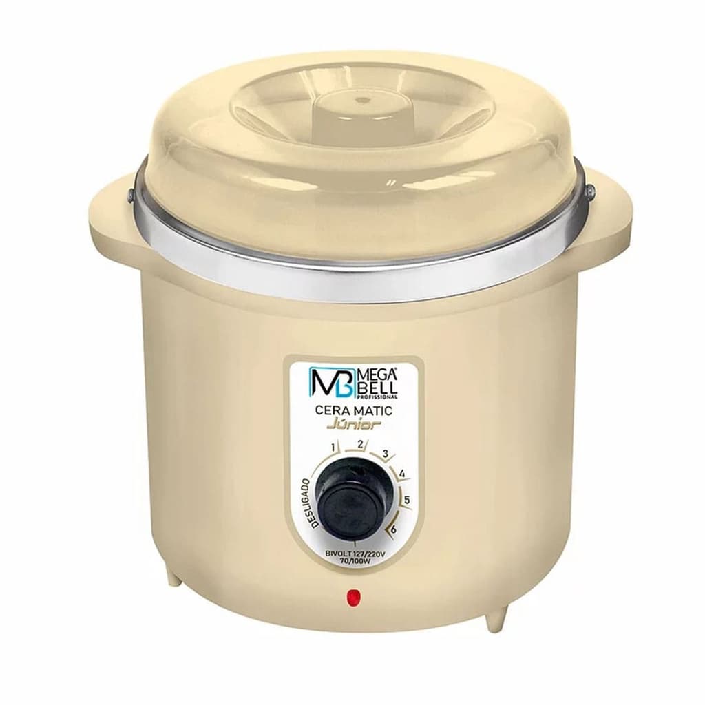 Termocera Panela de Cera Quente 400g Bege - Mega Bell