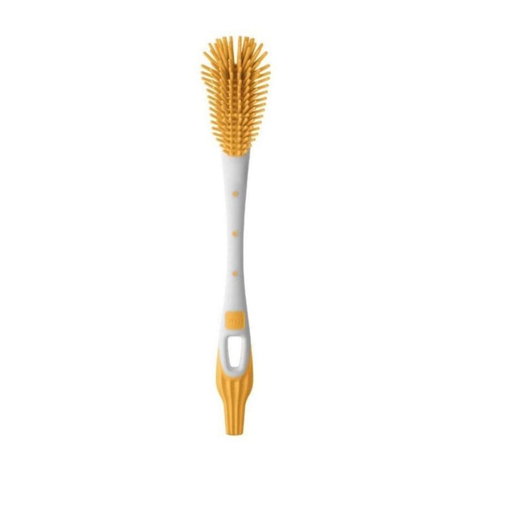 Escova Limpador Mamadeira Bicos Para Bebe Soft Brush 6010 Mam Amarela