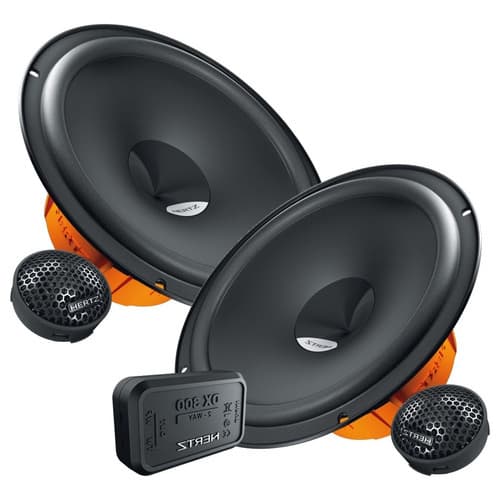 Alto Falante Kit 2 Vias Hertz Dieci Italiano Dsk 165.3 6 Polegadas 160 Rms Som Automotivo