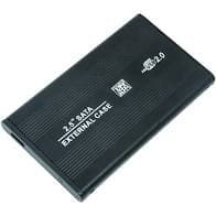 Case Gaveta Hd Externo Alumínio 2,5 Sata Usb 2.0 P/ Ssd Hd Notebook