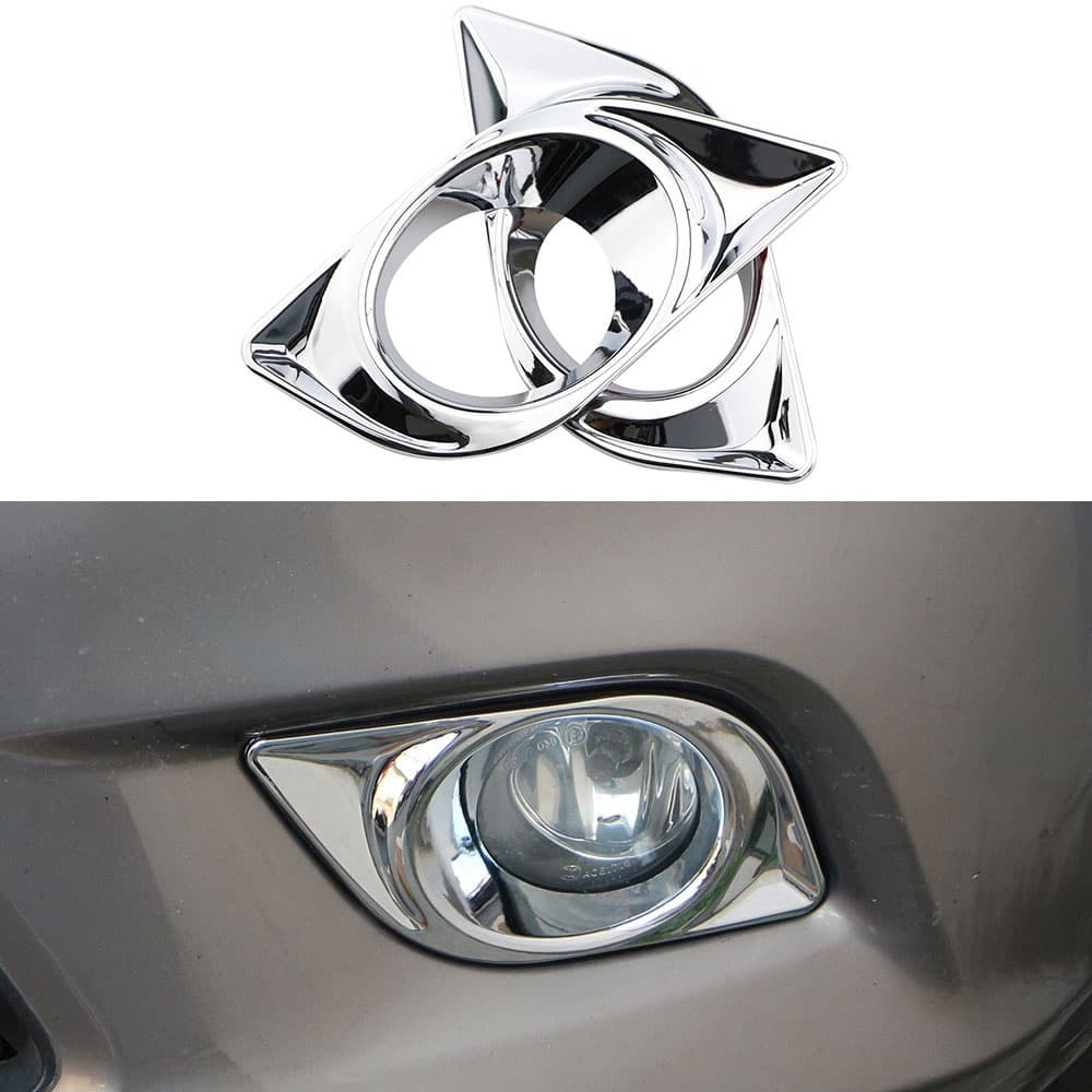 Para Nissan Versa Latio Almera Ensolarado 2011 2012 2013 2014 2015 2016 2017 Frente Nevoeiro Lâmpada Capa Adesivos Luzes