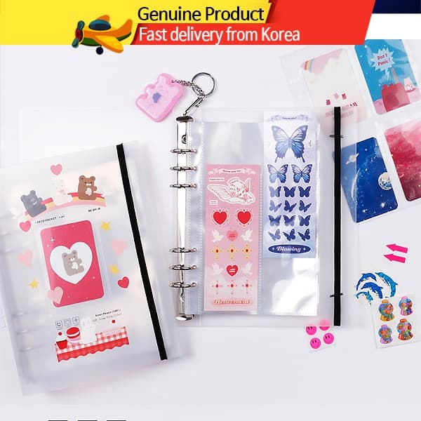 Beond Fichário Photocard A5 – Álbum Kpop 6 Argolas, Refil de Bolsos e Arquivo de Adesivos