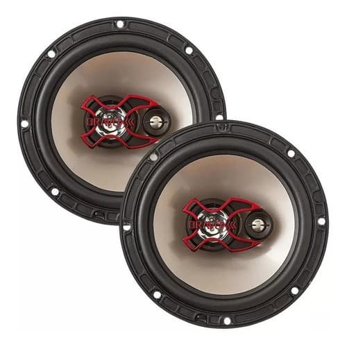 Par Auto Falante Triaxial Bravox 6 Polegadas B3x60x b3x60 100wrms