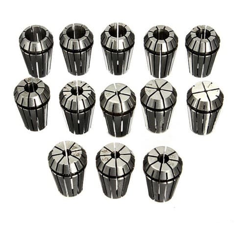 Jogo De Pinças Er-20 Er20 De 1 A 13mm 13 Peças Router Cnc