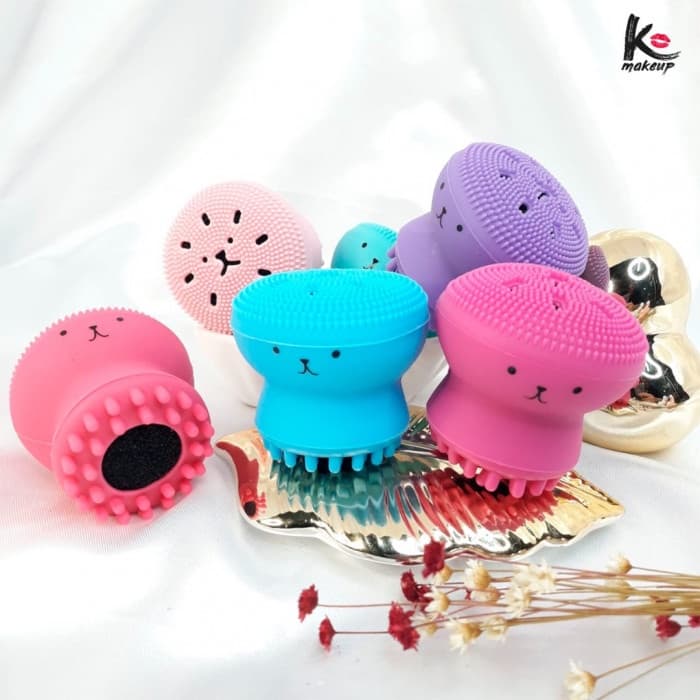 Esponja Silicone Limpeza Facial Polvinho Polvo Skin Care