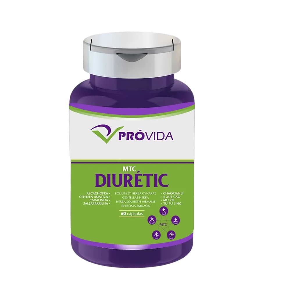 Diuretic Natural 60 Cápsulas Suplemento Alimentar com Ação Diurética
