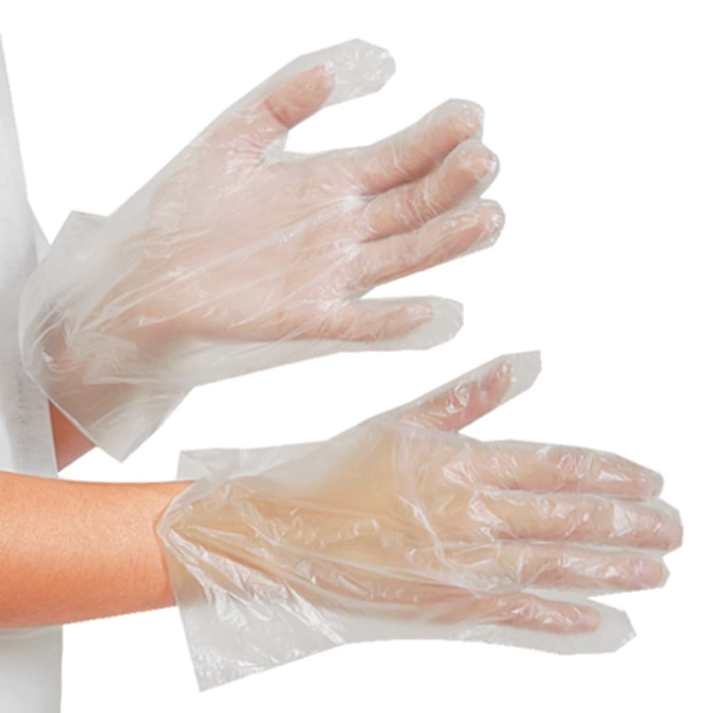 KIt 100 Luvas Descartáveis Plástico Manicure Cuidado Pessoal - NTFlex