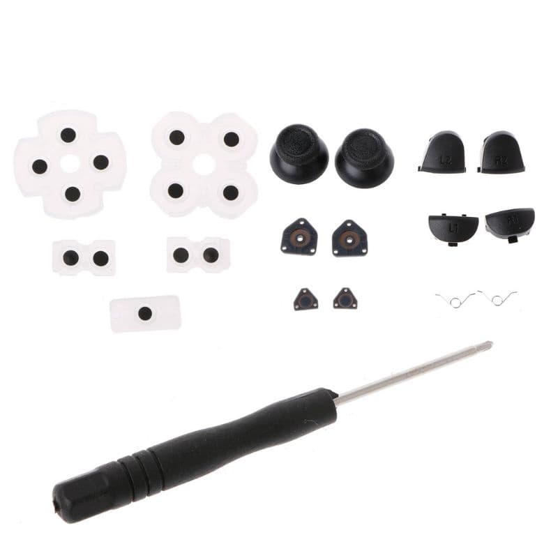 Conjunto Gatilho Botão Controlador Joystick Vara Condutora Borracha Para
