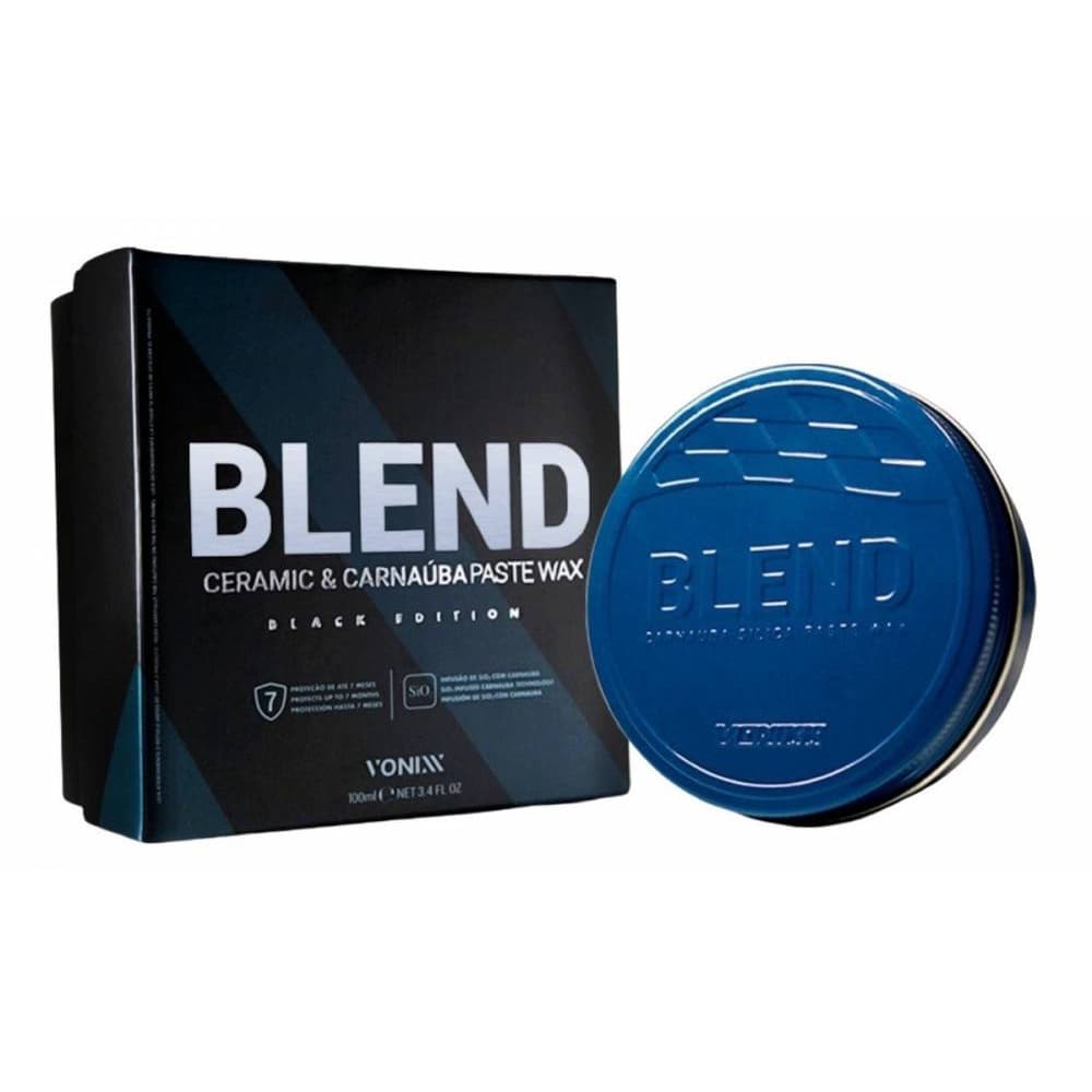 Cera Blend Black Carnaúba Sílica Paste Wax Para Carro Preto