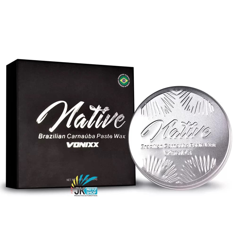 Cera de Carnaúba Native Brazilian Paste Wax Cera Automotiva 100ml Vonixx