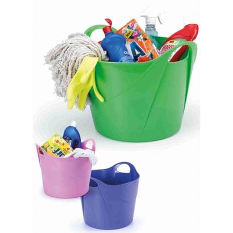Balde Cesto Flexível Multiuso 16 Litros Colorido Kit 2 Unidades resistente