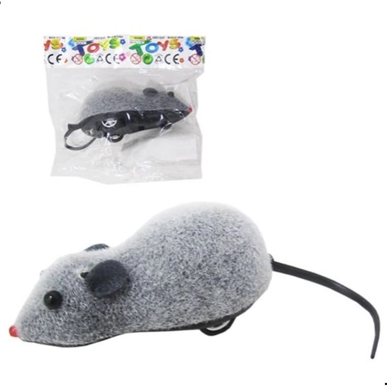 Brinquedo Ratinho De Corda Para Gatos Pelúcia Diversão Pet
