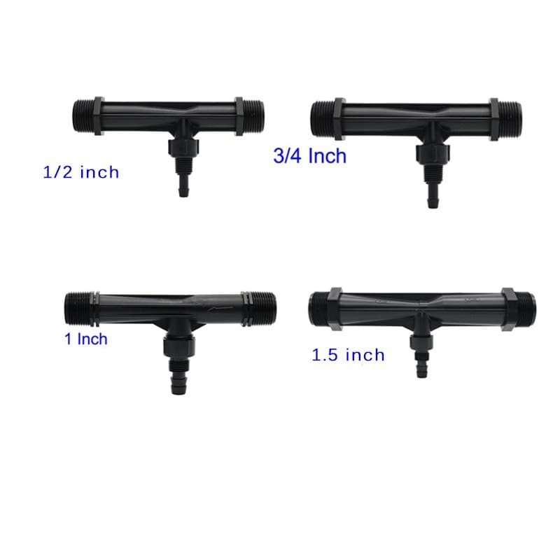 1 Pc 1 / 2, 3 / 4, 1, 1.5 Polegada Rosca Venturi Fertilizador Injector Dispositivo De Irrigação