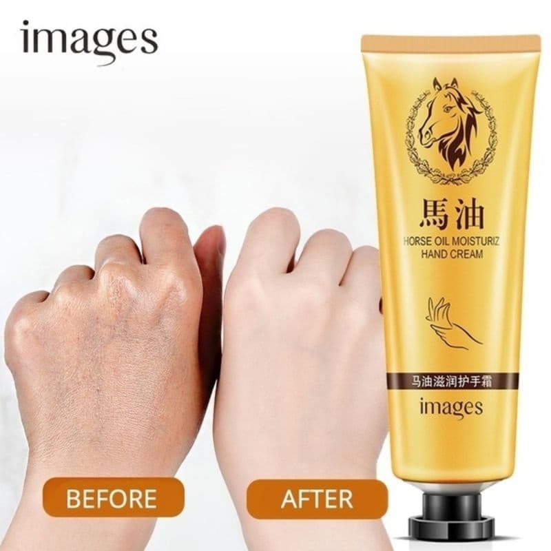 Óleo De Cavalo Reparação Creme Para As Mãos Anti-Envelhecimento Macio Clareamento Das Hidratante Nutrir Cuidados Com Loç