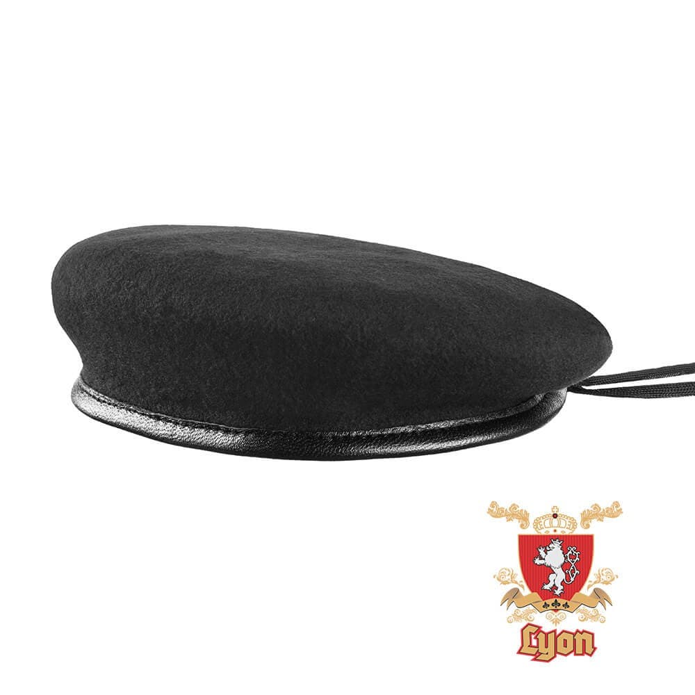 Boina Francesa Militar Lyon Invictus Preta Original