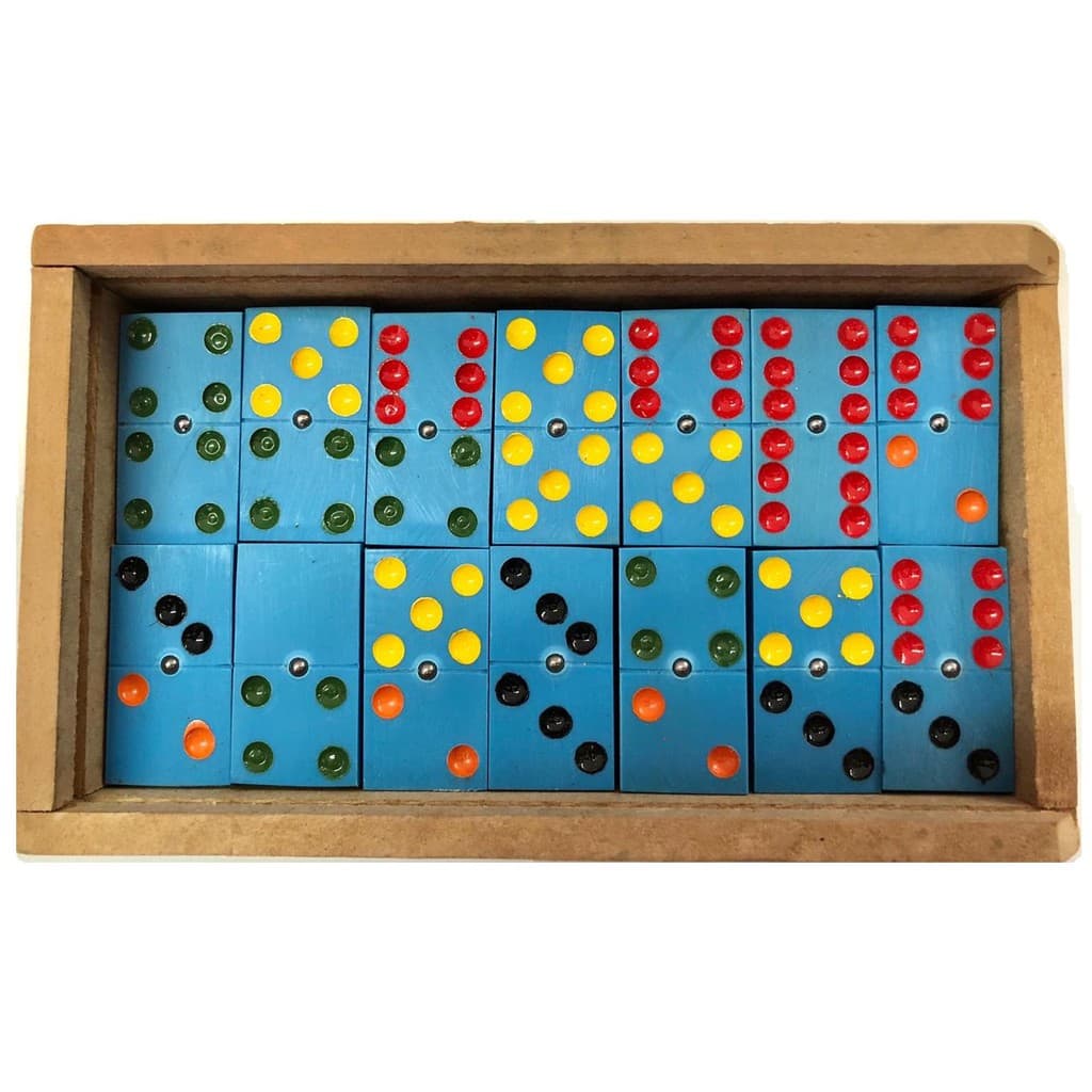 Dominó Profissional de Pvc Tamanho Grande - Espessura 2 Cm com Esfera Cor Azul