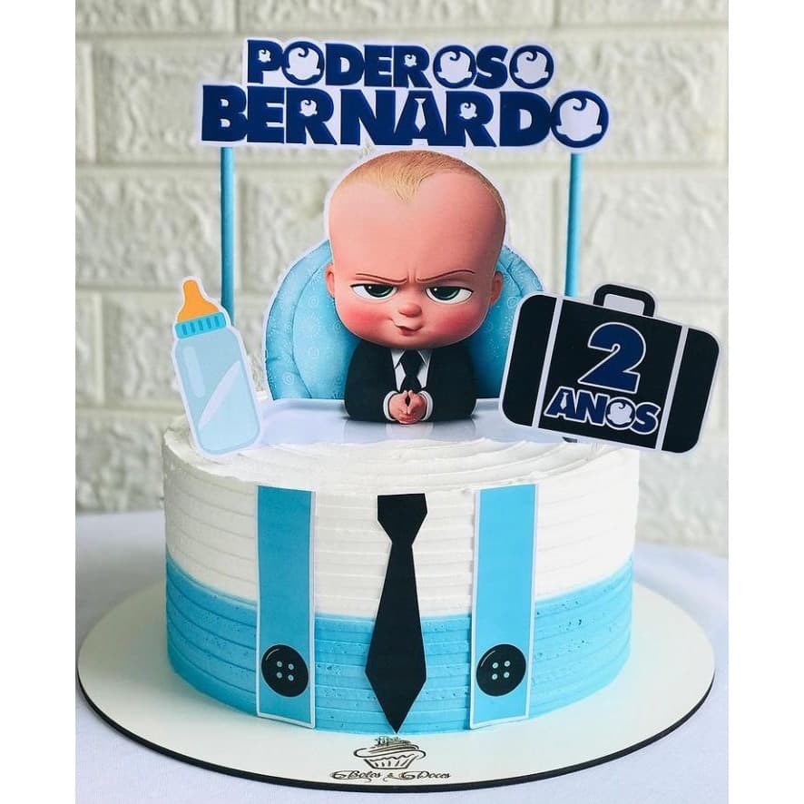 Topo Topper de Bolo Personalizado Poderoso Chefinho