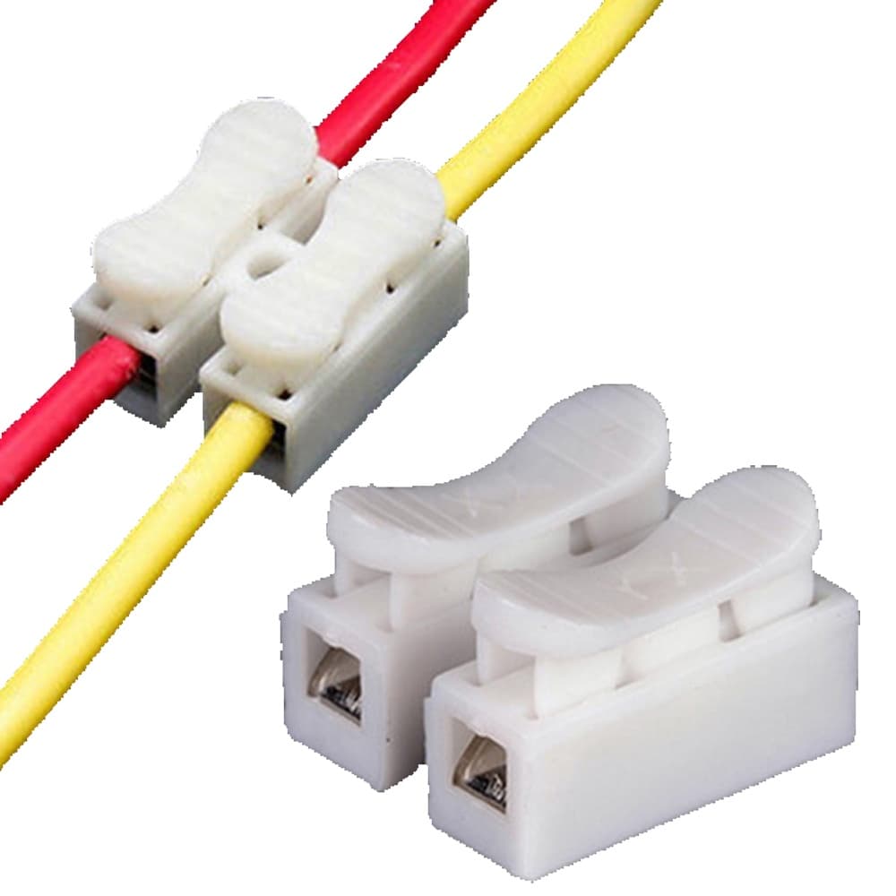 Kit 3 Conectores Rápido, Luminarias e fitas LED Sem Solda 2 vias