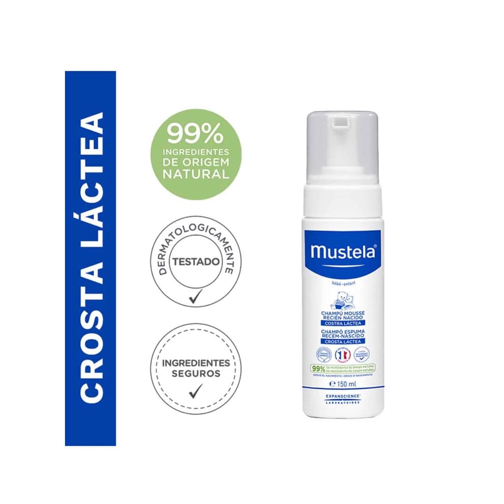 Shampoo Espuma Mustela Recém-Nascido com 150ml