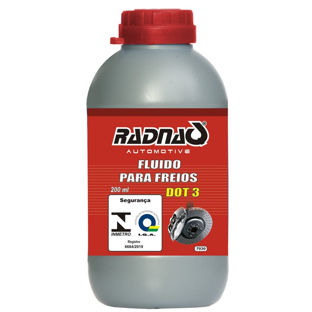 Fluido Oleo 200ml para Freio Dot 3 Dot3 Original Radcolor - Envio Rápido