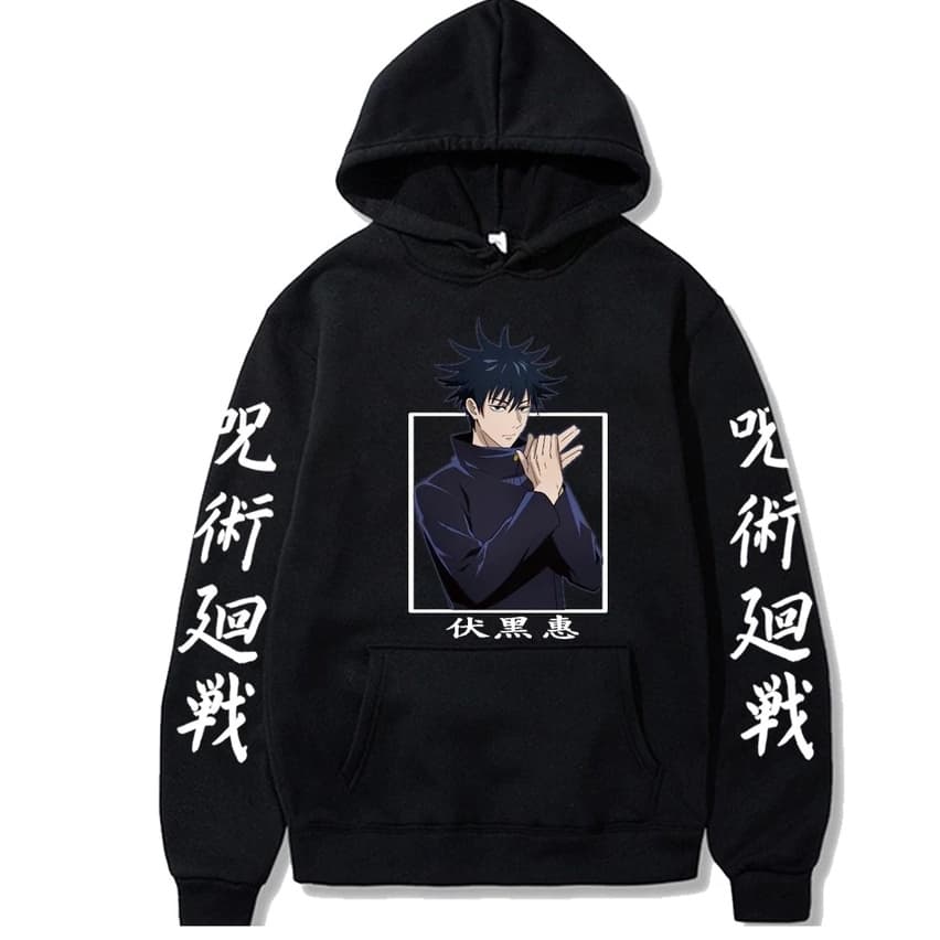 Blusa De Frio Casaco Moletom Anime Jujutsu Kaisen Megumi Fushiguro