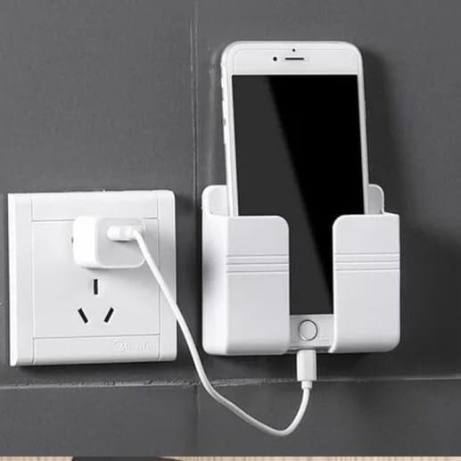 Suporte Adesivo Multiuso De Plástico Parede Para Celular Controle Remoto S/Furos