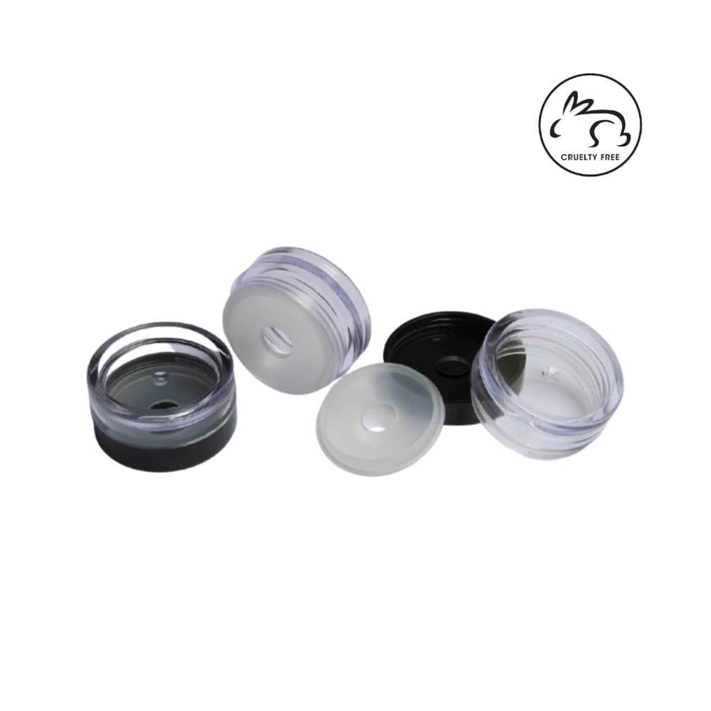 Kit 10 Potes Maquiagem Vazio Adesivo De Unhas Cremes Luxo 7g Multiuso Prático