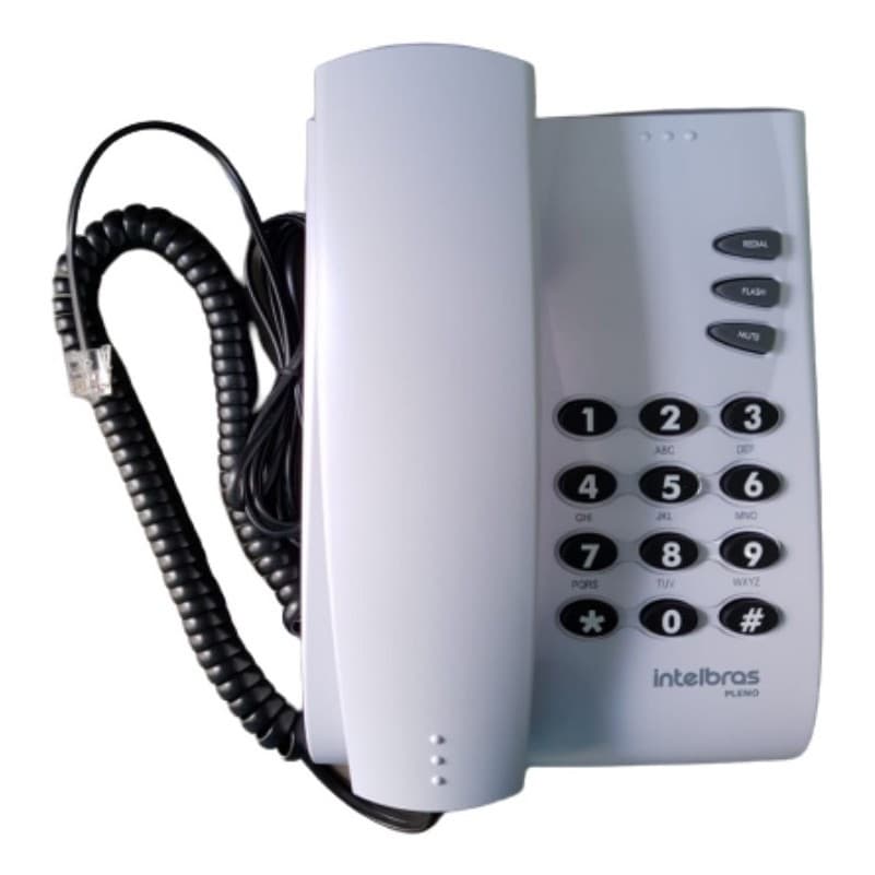 Aparelho Telefone Fixo C/fio Intelbras Pleno Cinza Ártico