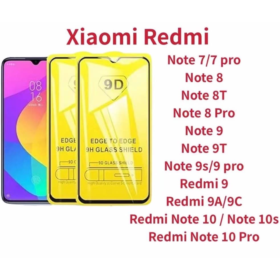 Kit 2 Película De Vidro 3D Xiaomi Redmi Note 7 8 9 10 11 12 13 14 Pro