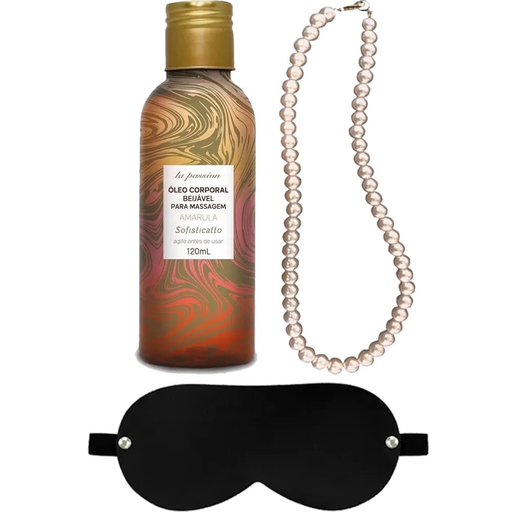 Óleo De Massagens Corporal Tantrica Sensual Kit